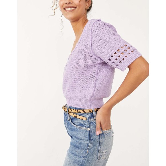 🎉LAST CHANCE🎉 NWT Free People Bree Pullover / Glimmer - Picture 2 of 6